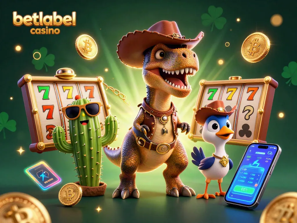 Engage with the dynamic world of betlabel casino featuring vibrant characters and slot game elements.