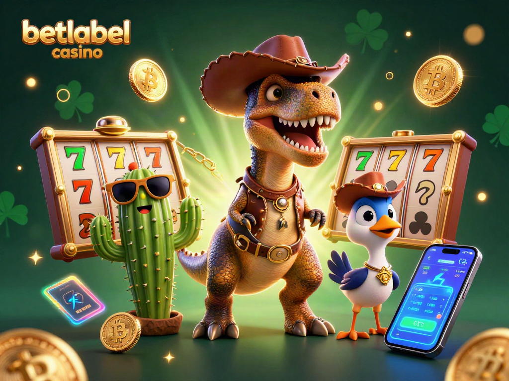 Engage with the dynamic world of betlabel casino featuring vibrant characters and slot game elements.